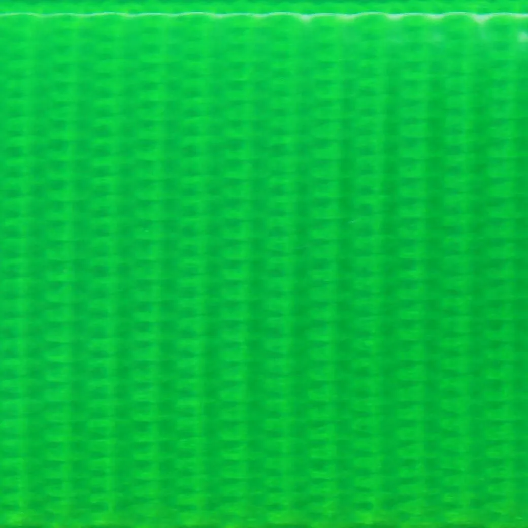 1" Solid Premium Glow Tuff D Ring Dog Collar with 3/4" Tag (Lime Green, 18" Long)