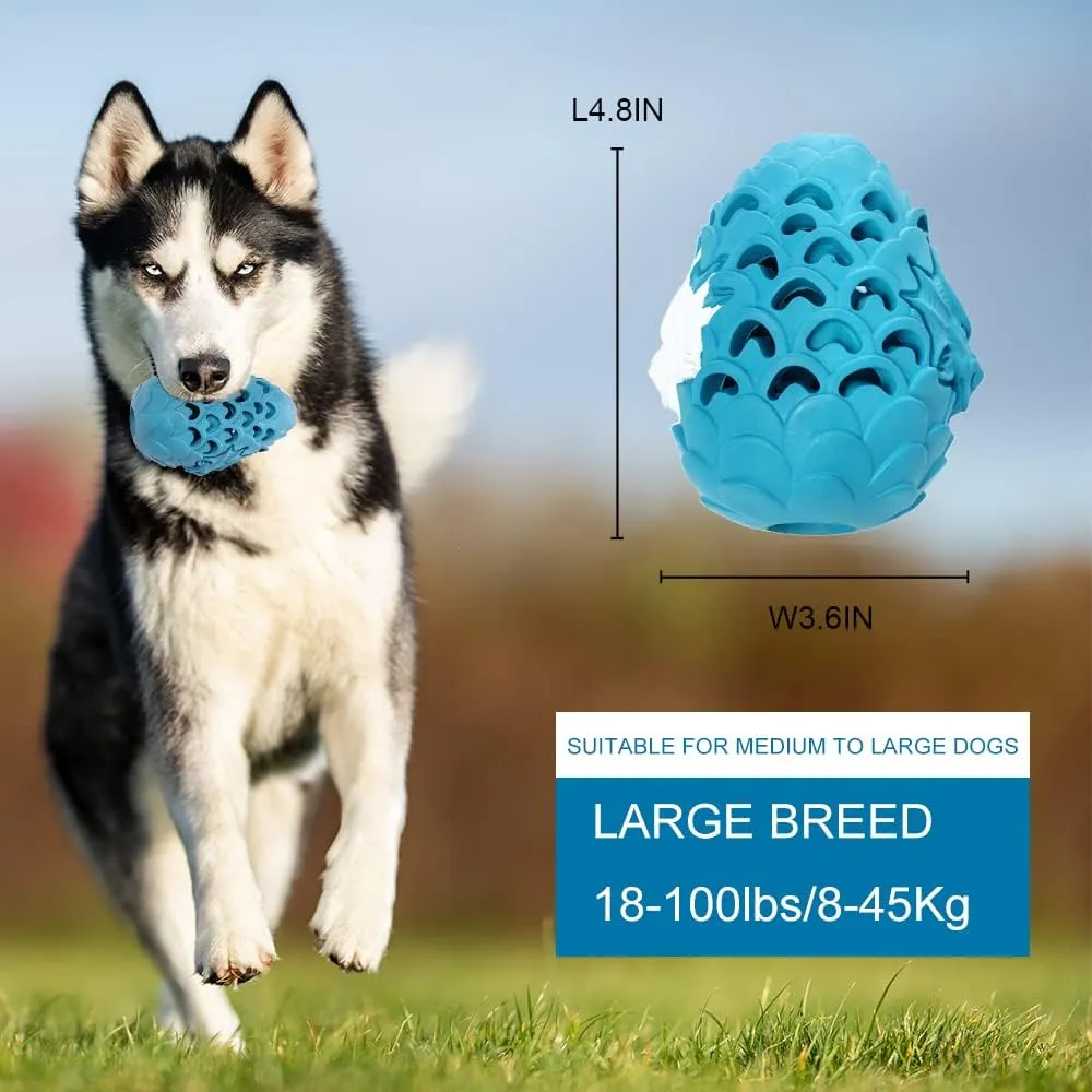 Aggressive Chewer Dog Toys: Indestructible Dragon Egg Treat Dispensing Toy