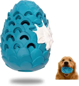 Aggressive Chewer Dog Toys: Indestructible Dragon Egg Treat Dispensing Toy