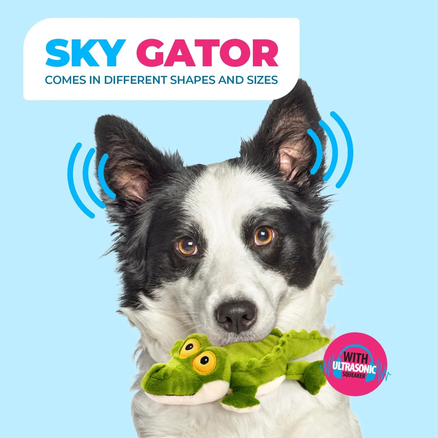 ALL FOR PAWS Ultrasonic Silent Squeaker Dog Toy, Quiet Puppy Toy Comfort Plush Toy Dog Cuddle Toys, Squeakerless Dog Toy with Cute Animal Designs, Ideal for Home and Office
