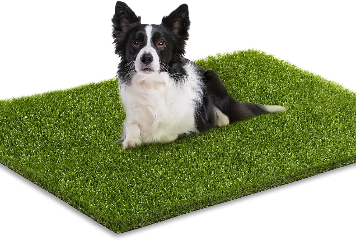 Artificial Grass, 36 x 24 Inches Fake Grass for Dogs, Reusable Dog Grass Pee Pads with Drainage Holes for Dog Potty Training Outdoor Indoor Door Mat Decoration