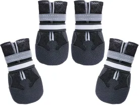 Breathable Mesh Dog Boots Nonslip Soft Rubber Sole Dog Shoes for Medium Large Dogs Paw Protectors for Summer Hot Pavement (Pack of 4)