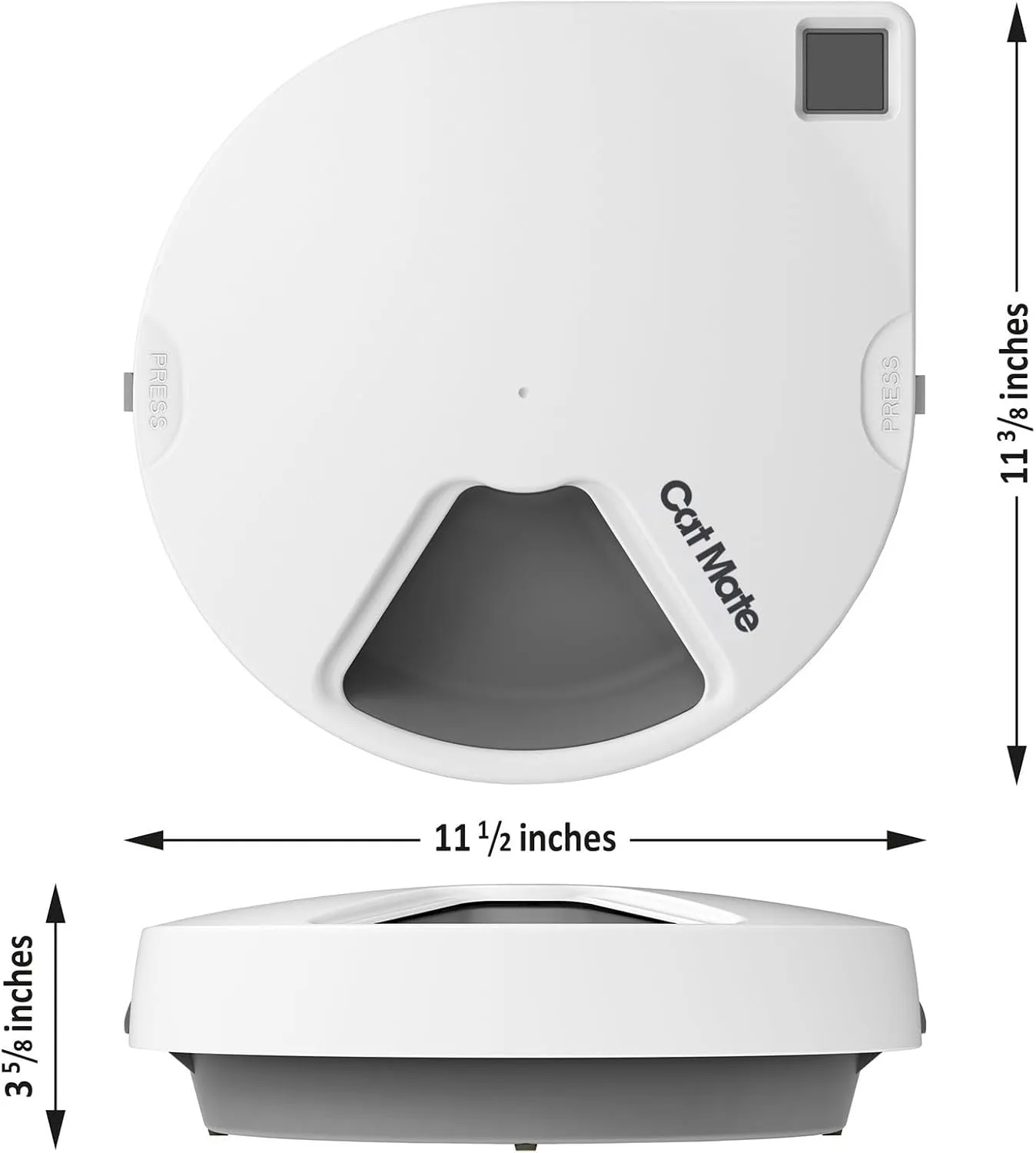 Cat Mate C500 - 5 Meal Digital Automatic Feeder with Ice Packs for Cats and Small Dogs