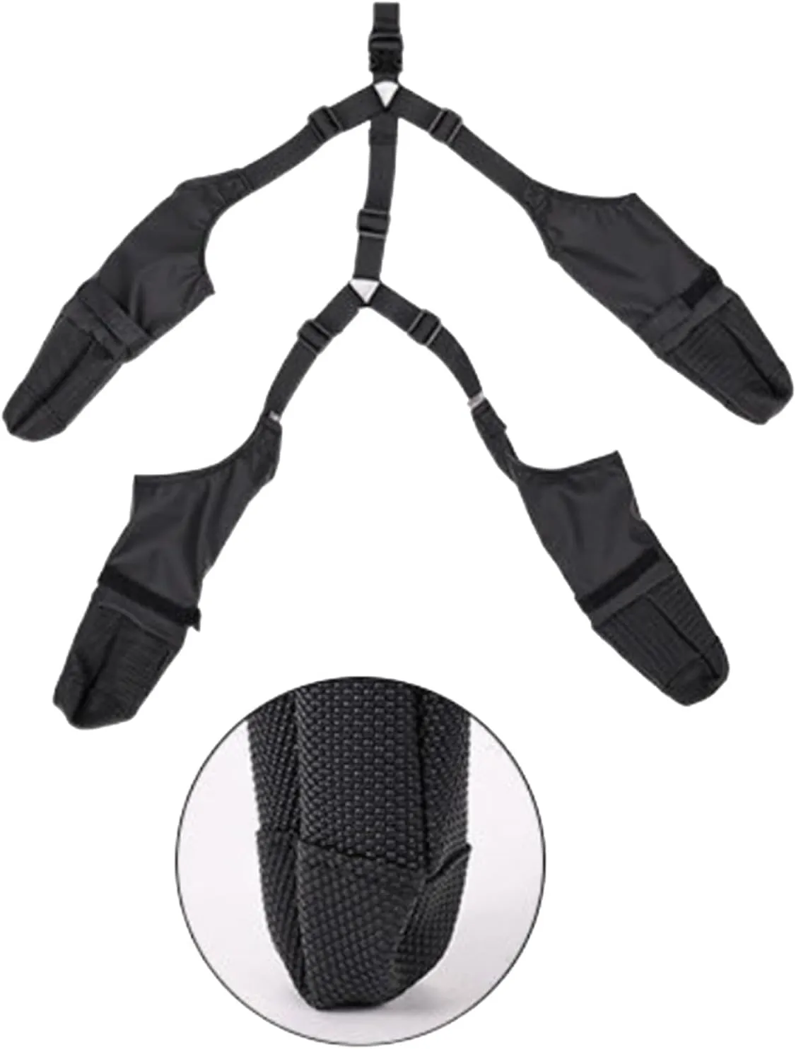 Dog Boots Suspenders, Waterproof Anti-Slip Dogs Paw Protectors, Pet Shoes for Small Medium Big Dogs, Adjustable Anti-Dirt Dog Shoes Suspender Boots for Winter Walking Hiking/Summer Hot Pavement(XS)