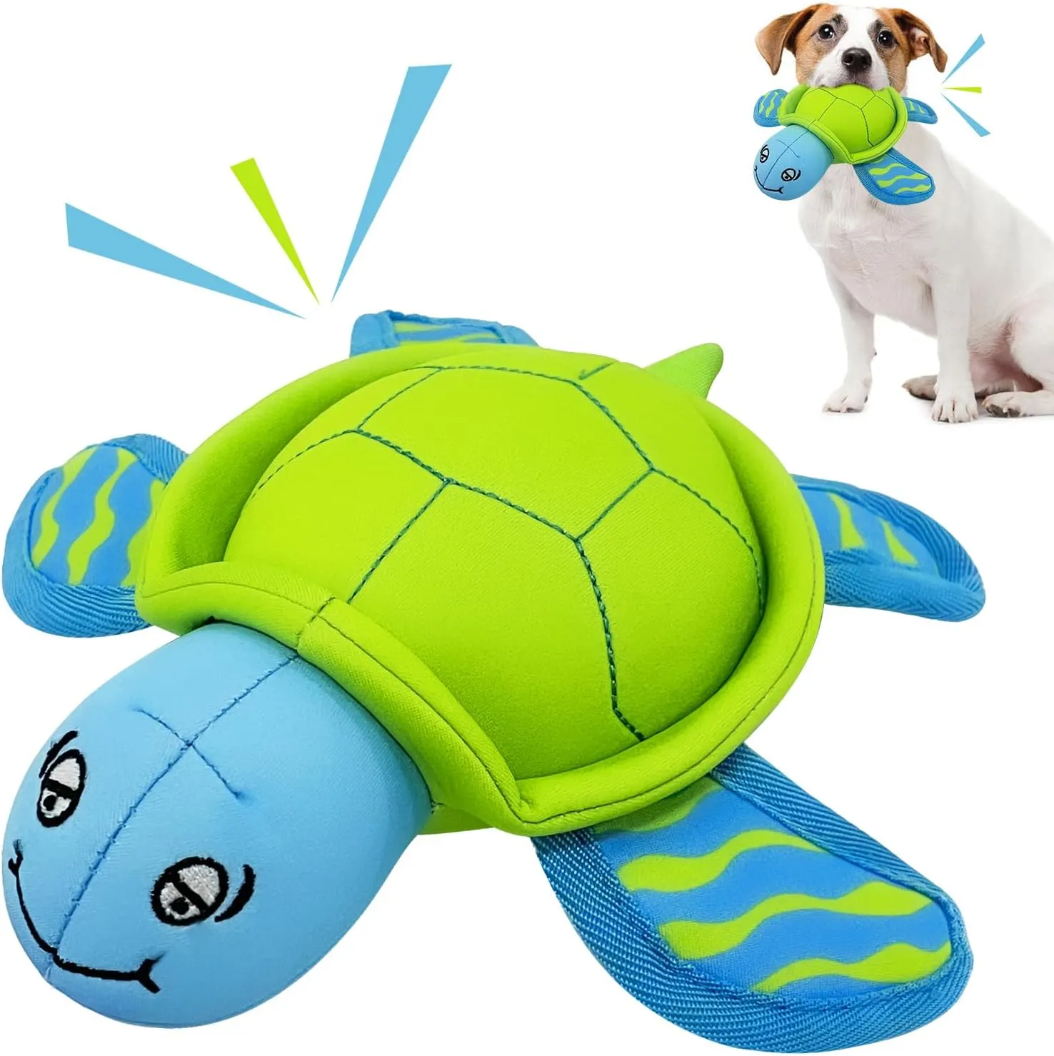 Dog Pool Toys, Floating Water Toys for Dogs, Squeaky Dog Toys for Water or Pool, Outdoor Beach Interactive Dog Toys for Small and Medium Dogs  Turtle