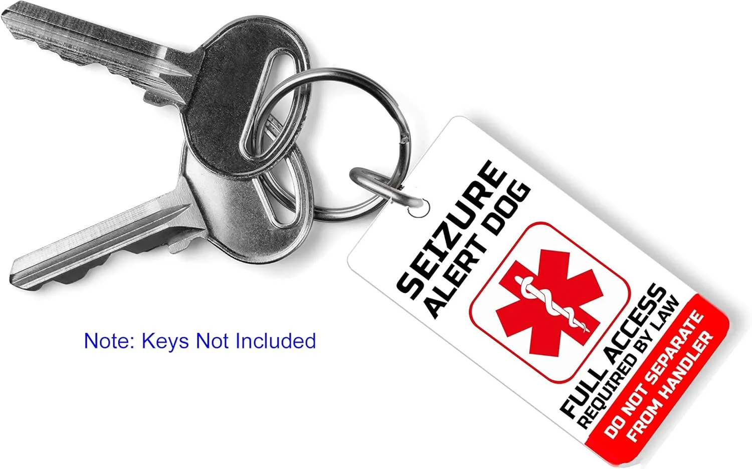 Just 4 Paws PVC Seizure Alert Service Dog Key or Collar Tag for ADA Seizure Alert Dog (Seizure Alert SA21)