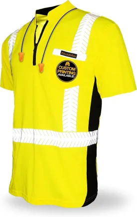 KwikSafety - Charlotte, NC - Premium Short Sleeve Safety Shirts [Crew Neck, Button & Zip Collar] Class 2 ANSI Tested OSHA