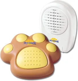 Lentek Pet Chime Cordless Doorbell Training System 2 Piece Set, Includes Pet Chime Receiver and Pet Paw Transmitter, Battery-Operated Doorbell Trainer for Cat, Dog, Kitten, Puppy, Housebreaking