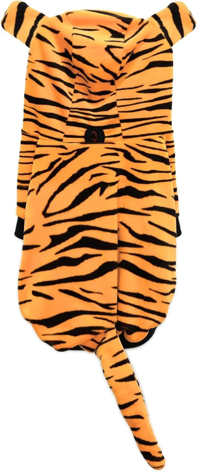 NACOCO Halloween Dog Tiger Costume-Pet Cosplay Clothes Cat Coat Hoodie Outfits Warm Winter Apparel for Dog Small and Medium Cat(S)
