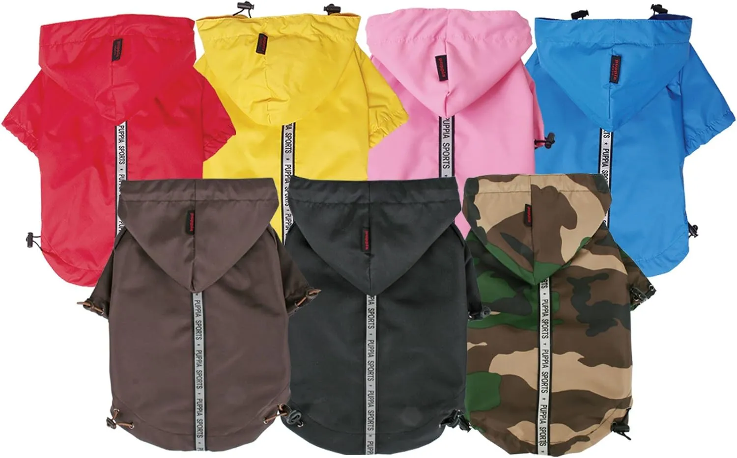 Puppia Authentic Base Jumper Raincoat, Small, Sky Blue