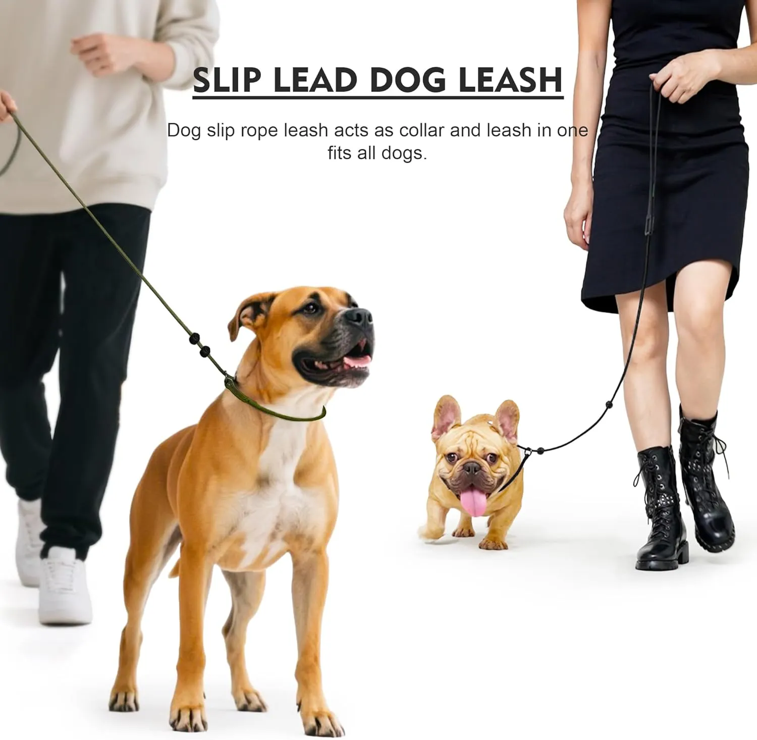 Slip Leads for Dogs,Top Speed Training Dog Leash,2-in-1 Slip Collar Dog Training Lead & Collar,4ft Thin Slip Lead,sturdyand Durable, Leash Suitable for Small, Medium, and Large Dogs(Pink)