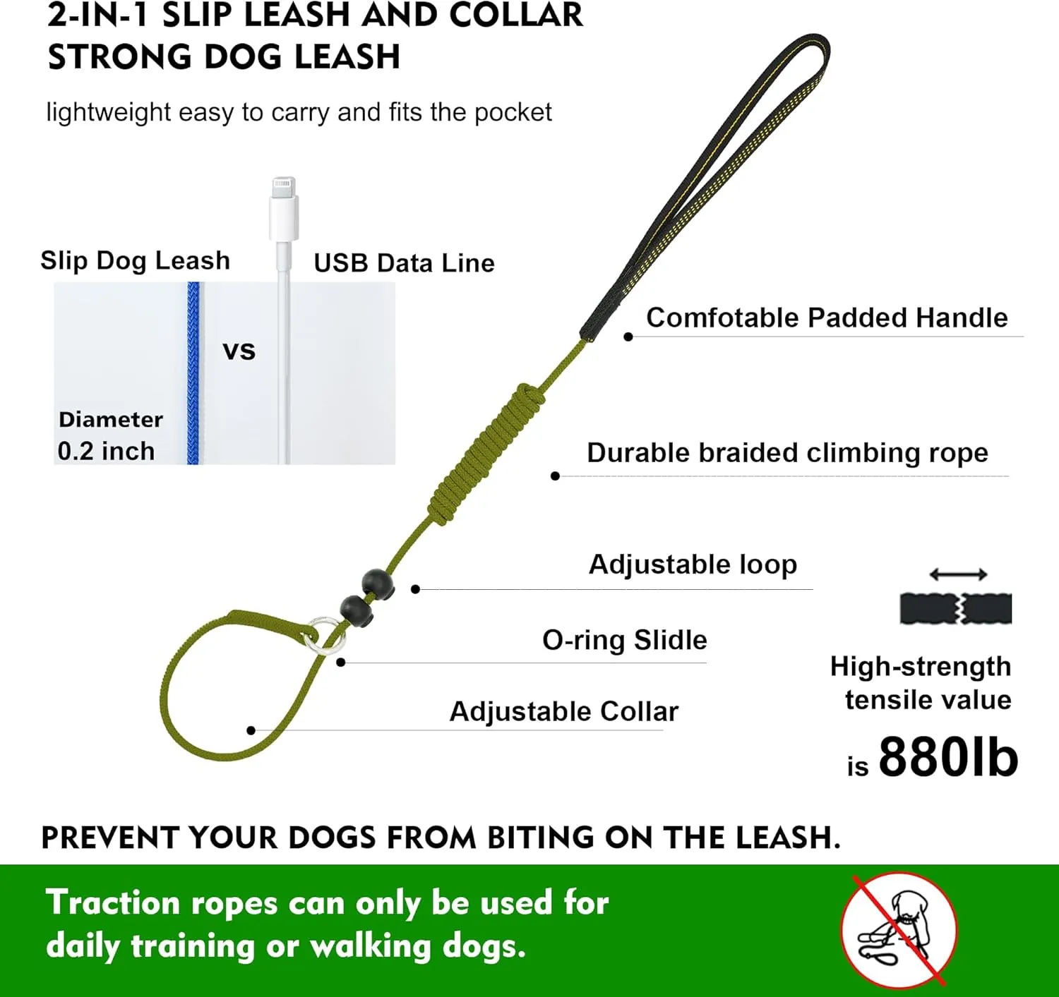 Slip Leads for Dogs,Top Speed Training Dog Leash,2-in-1 Slip Collar Dog Training Lead & Collar,4ft Thin Slip Lead,sturdyand Durable, Leash Suitable for Small, Medium, and Large Dogs(Pink)