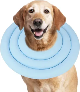 Soft Dog Cone Alternative After Surgery, Comfortable Adjustable Dog Recovery Collars & Cones, Waterproof Elizabethan Donut Collar for Small Dogs to Stop Licking