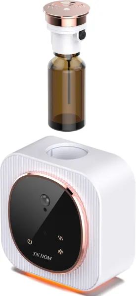 Waterless Diffuser for Essential Oil - Smart Sensing Portable Nebulizer Aroma Diffuser, Battery Operated Cordless, No Water Aromatherapy Diffuser, Luxury Scents Air Machine for Home